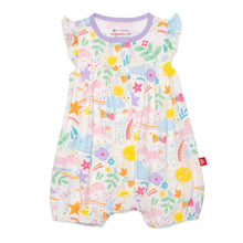 Load image into Gallery viewer, sunny day vibes modal magnetic short sleeve romper