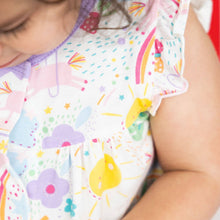 Load image into Gallery viewer, sunny day vibes modal magnetic short sleeve romper