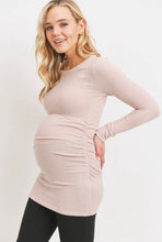 Load image into Gallery viewer, Dusty Rose Maternity Long Sleeve Tunic
