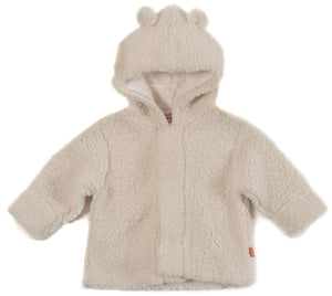 Magnetic Bears Cream Fleece Hooded Jacket