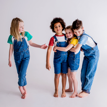 Load image into Gallery viewer, Stonewash Denim Overalls
