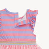 Shell Pink Striped Tutu Dress