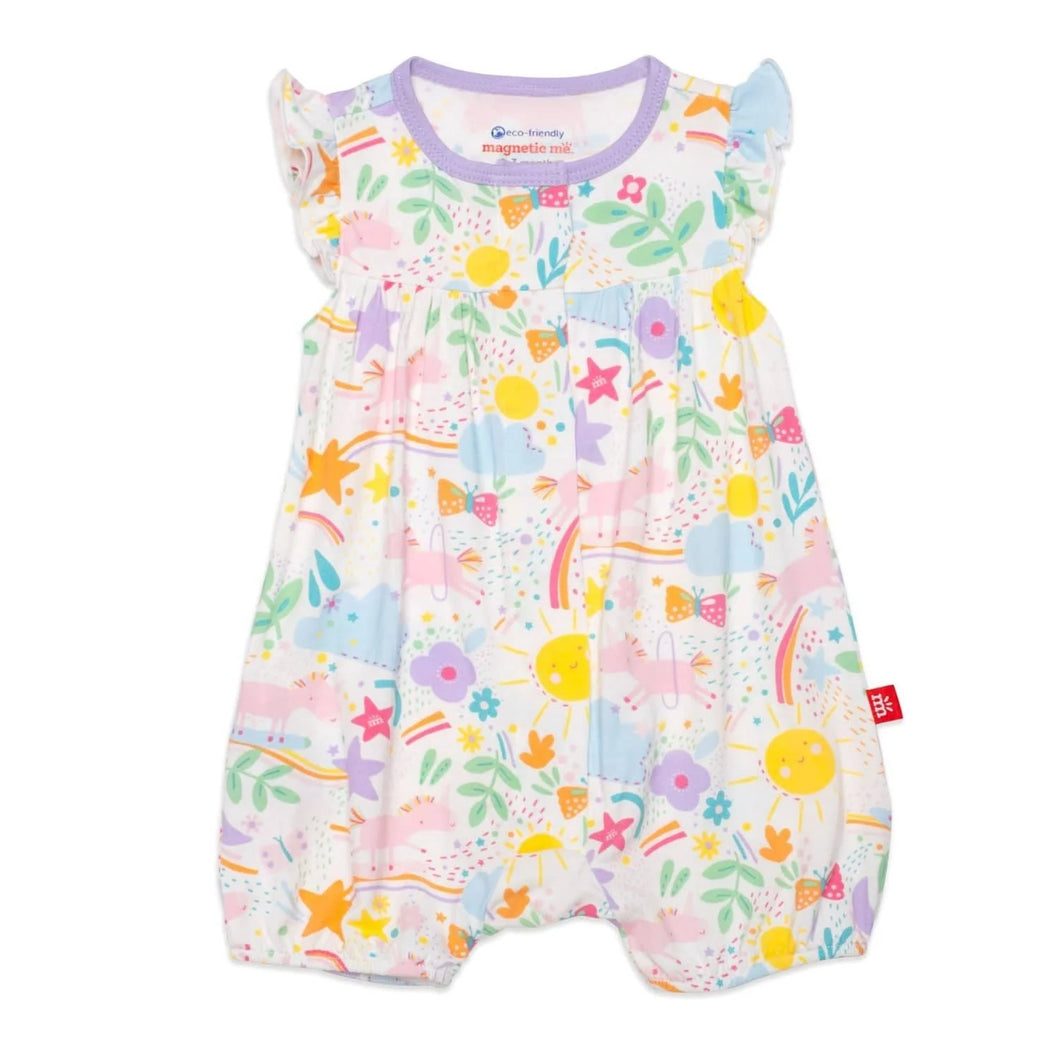 sunny day vibes modal magnetic short sleeve romper