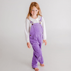 Lilac Corduroy Overalls