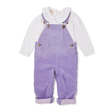 Load image into Gallery viewer, Lilac Corduroy Overalls
