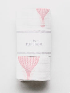 Baby Swaddle Light Pink Hot Air Balloons