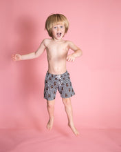 Load image into Gallery viewer, Teddy Black Stripe Boy Swim Suit Trunks
