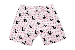 Panda and Dots Swim Trunks