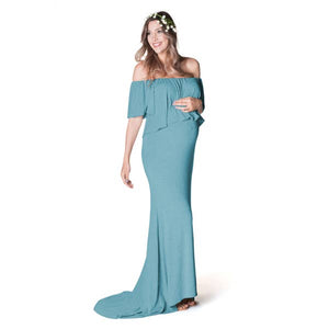 Simply Glowing Maternity Dress - Teal Sky Luc and Lyla Simply Glowing Maternity Dress - Teal Sky Luc and Lyla