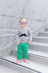 Mustache Sweater