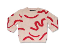 Load image into Gallery viewer, Red Brush Stroke Sweater

